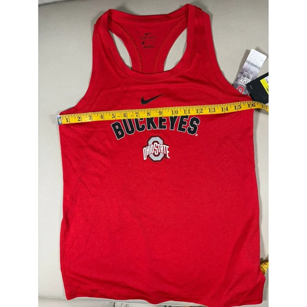 Womens SMALL Ohio Buckeyes NIKE Legend classic tank University red dri-fit top